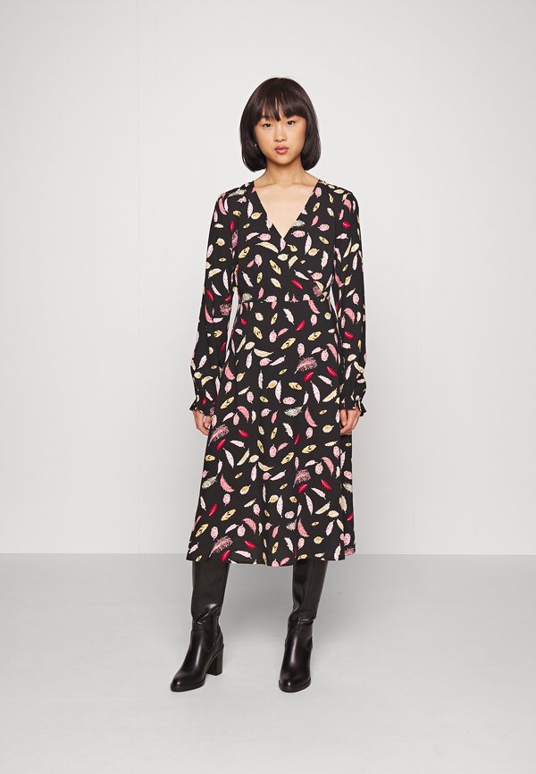 VILA Petite VILEAF  V NECK MIDI DRESS