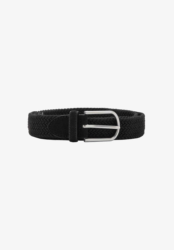 Mango ADULT - Braided belt - black