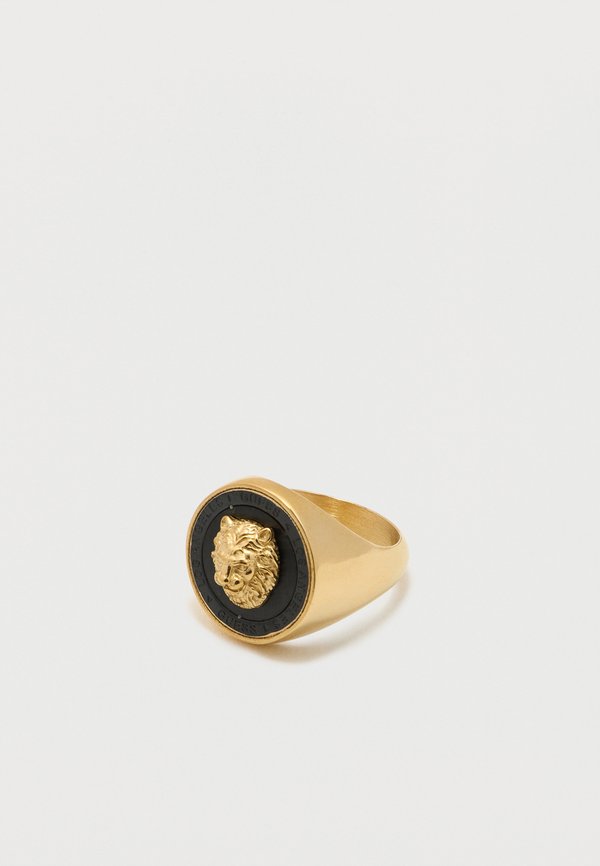 Guess LION COIN - Ring - yellow gold-coloured/black