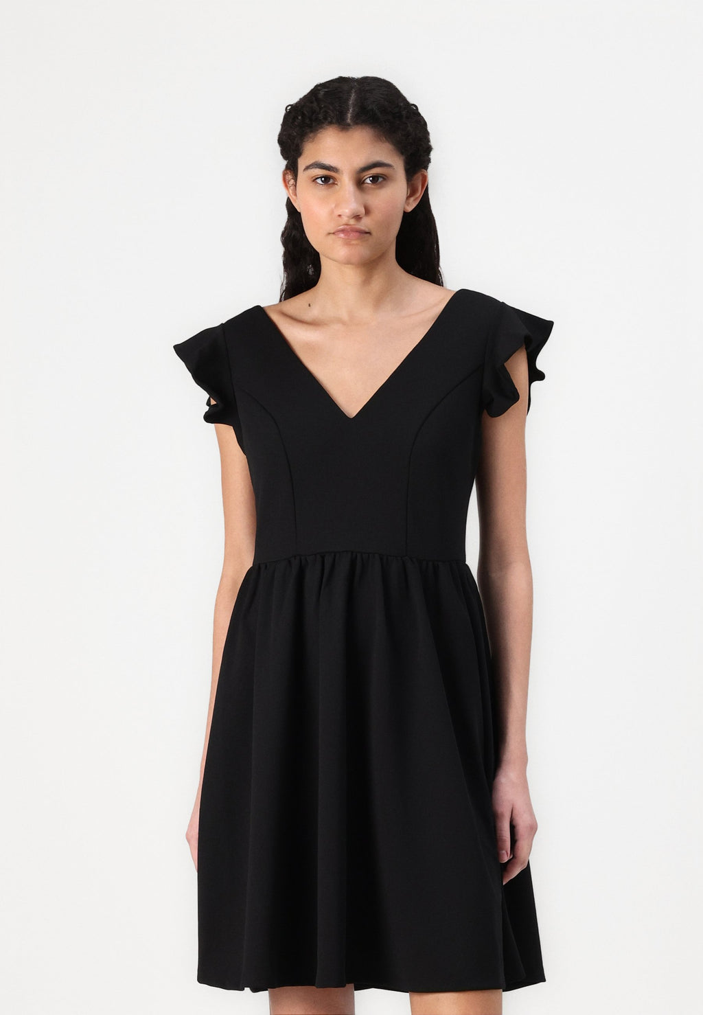 VILA VICLARA FLOUNCE SLEEVES DRESS