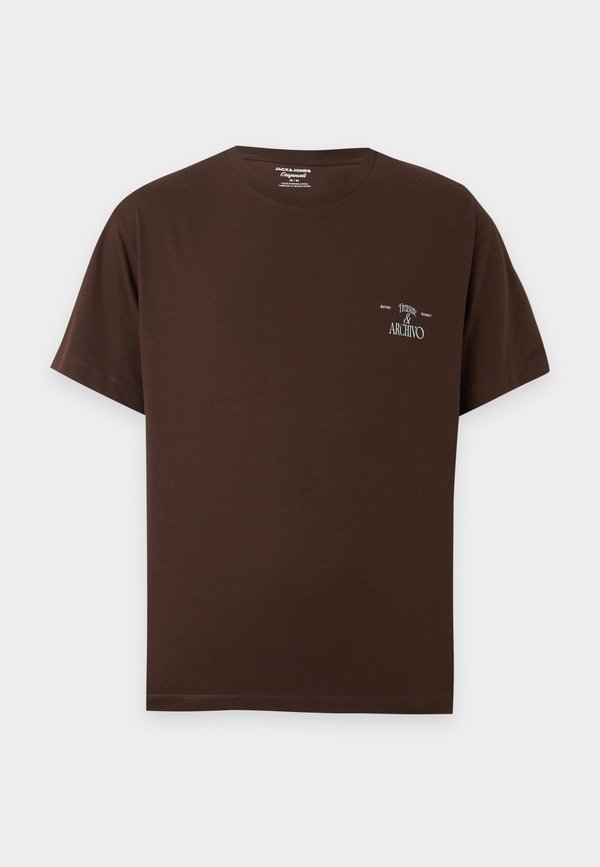 Jack & Jones JORSALAMANCO PHOTO BACK TEE SS CN SN - Print T-shirt - java