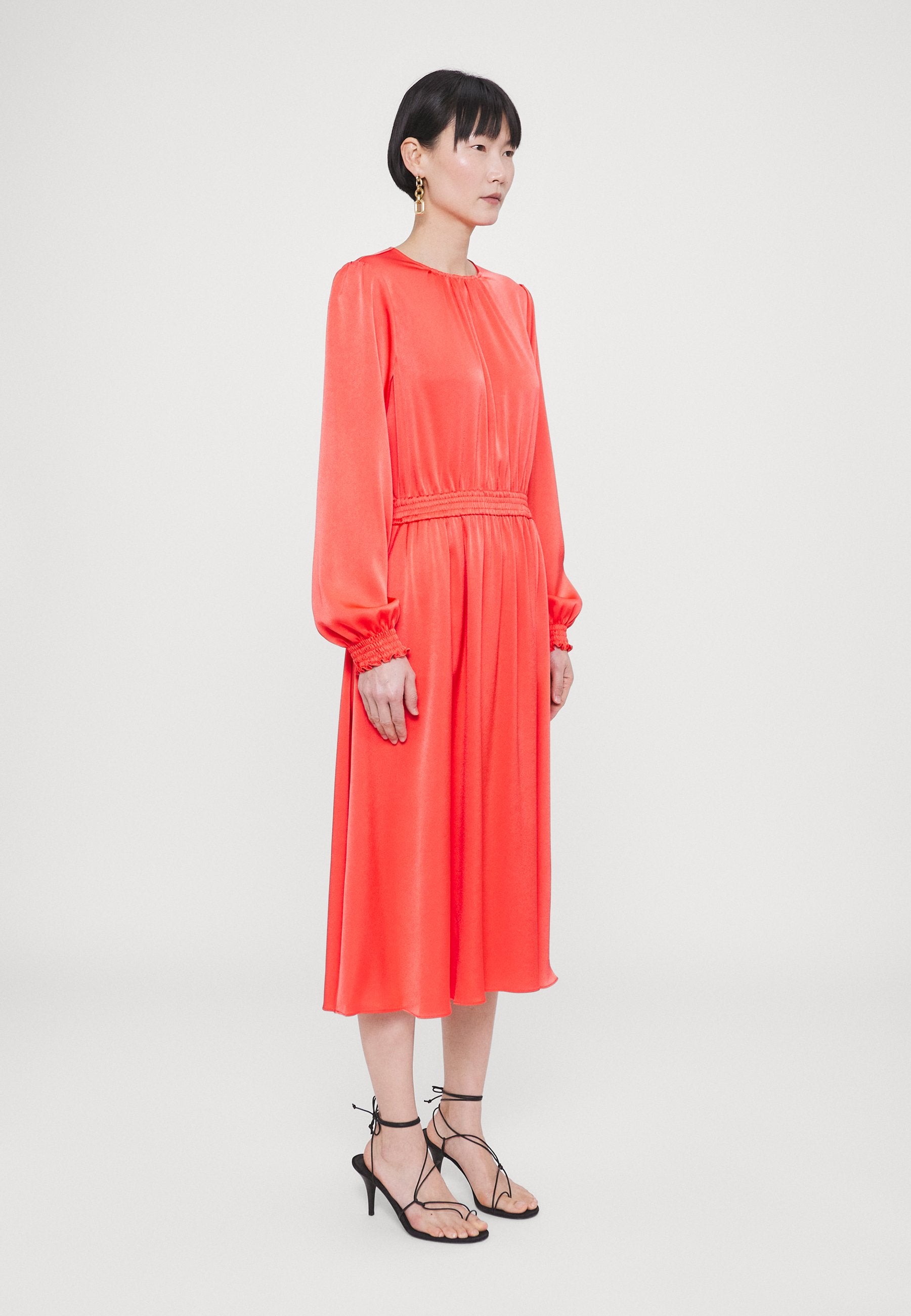 MICHAEL Michael Kors PALM OPEN BACK MIDI DRESS