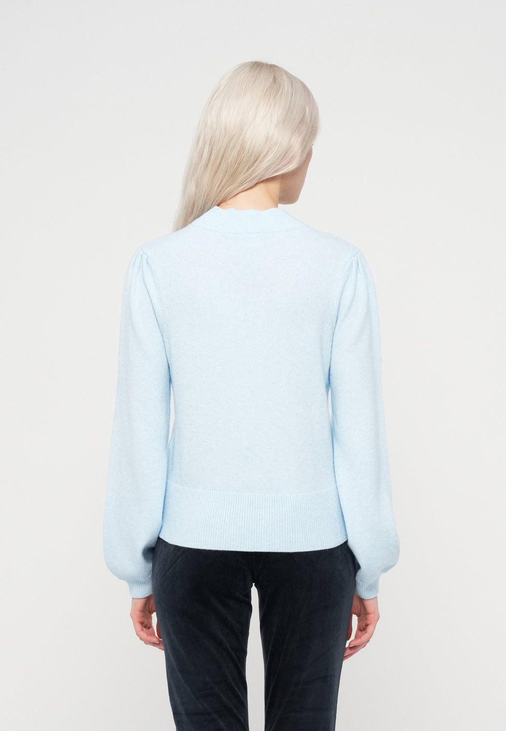 VILA VIRIL TURTLE-NK BALLOON L/S TOP - NOOS