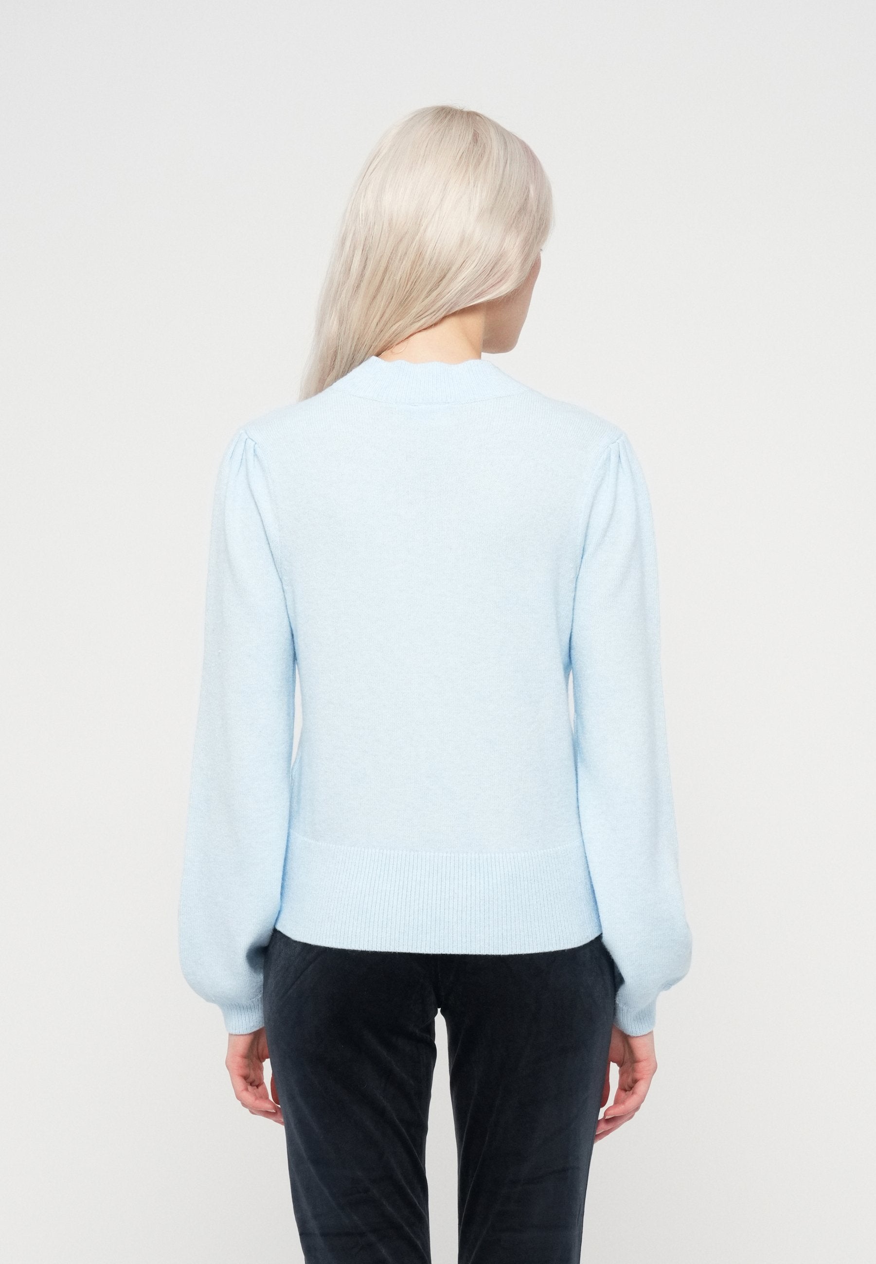 VILA VIRIL TURTLE-NK BALLOON L/S TOP - NOOS
