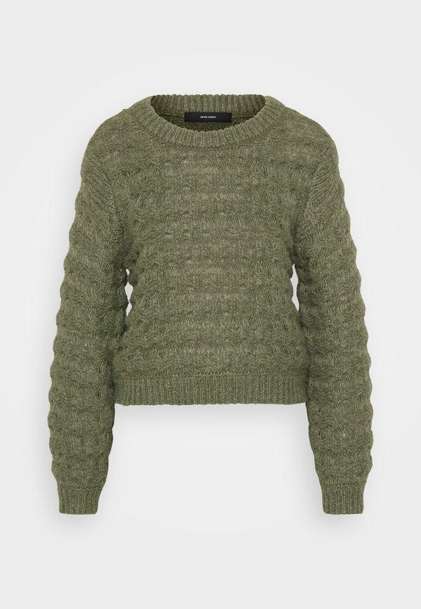 Vero Moda Petite VMLAURYN O NECK  - Jumper - grape leaf