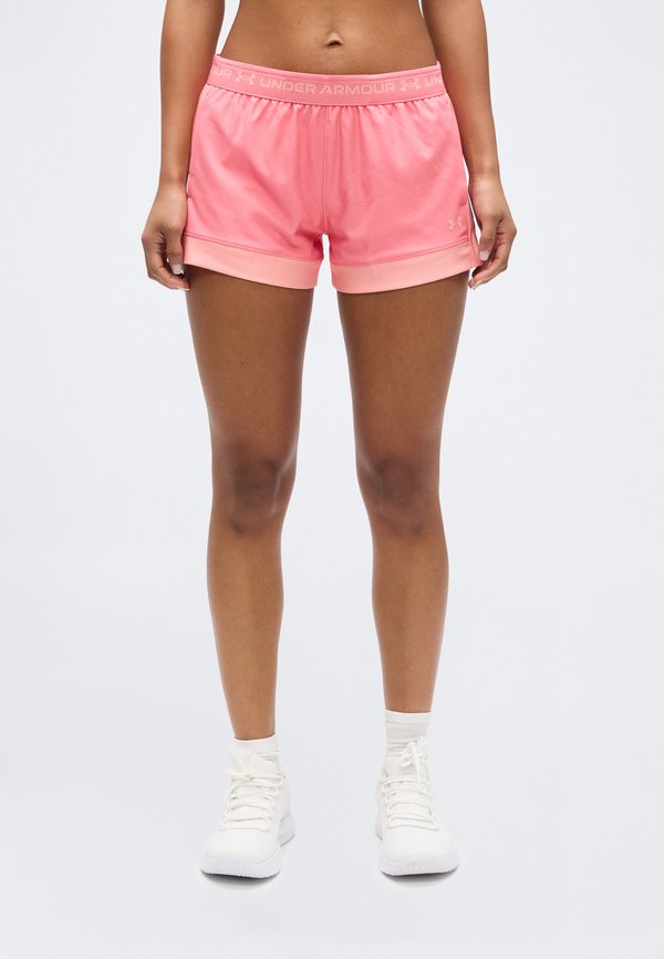 Under Armour TECH PLAY UP COLORBLOCK - Sports shorts - bittersweet pink/posh pink