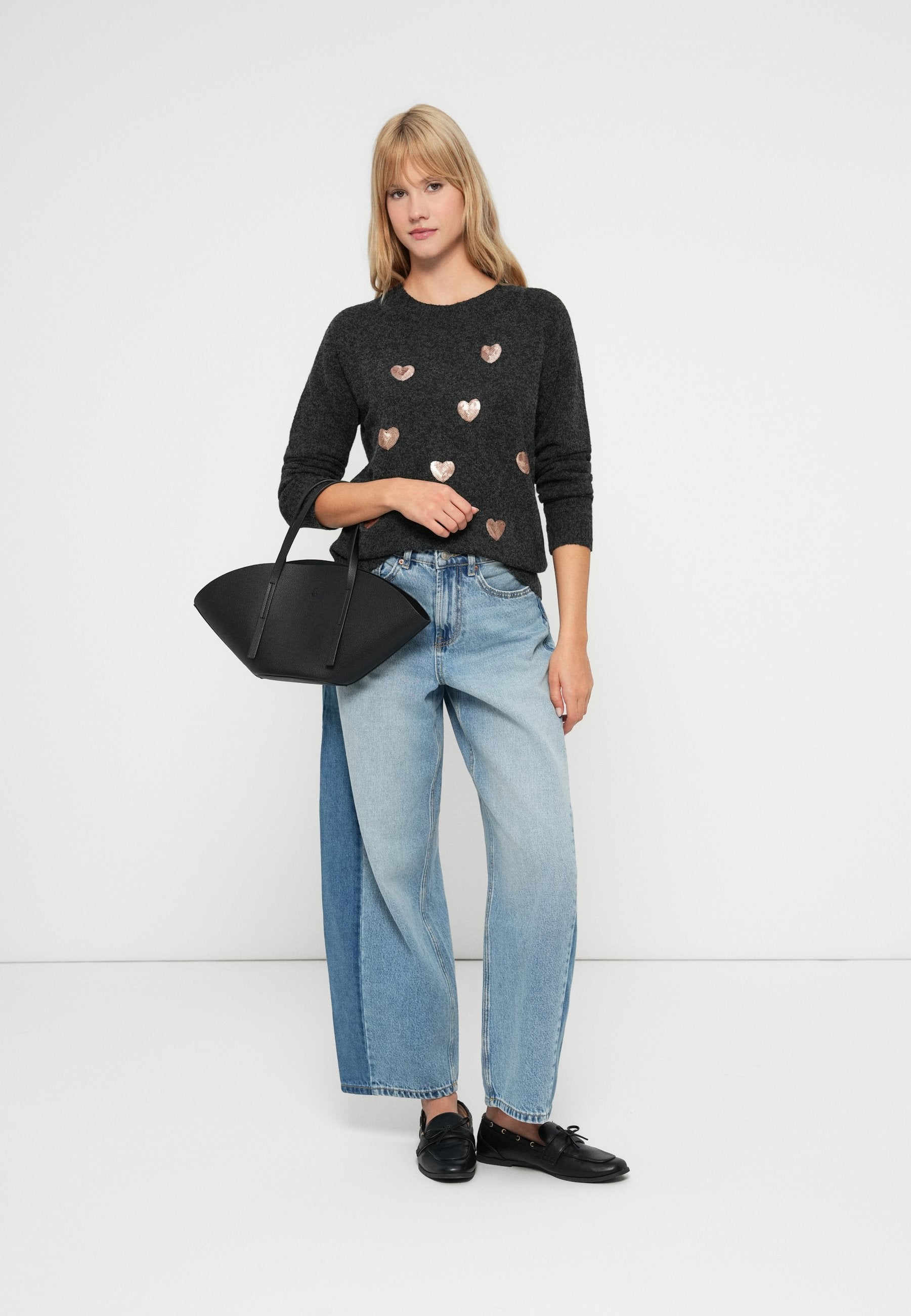 Vero Moda VMDOFFY O NECK SEQUINS PULLOVER
