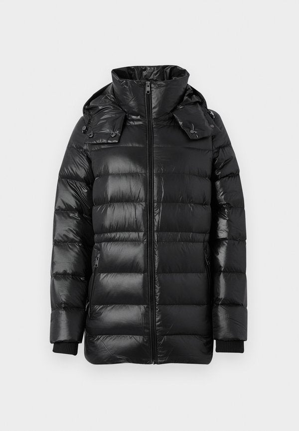 Tommy Hilfiger GLOSS WAIST COAT - Down coat - black