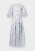 Needle & Thread SCATTER BLOSSOM ROUND NECK GOWN