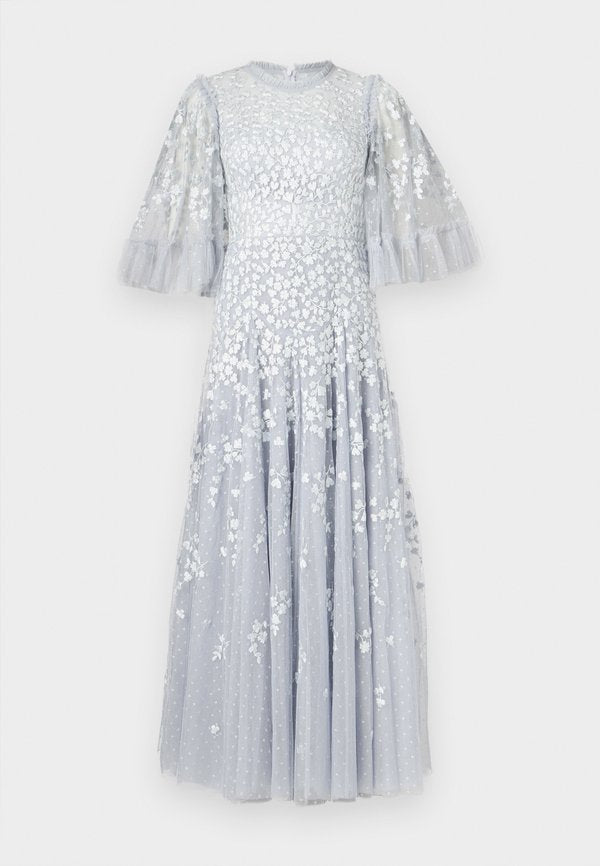 Needle & Thread SCATTER BLOSSOM ROUND NECK GOWN