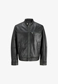 Jack & Jones Leather Leather - Leather jacket - black