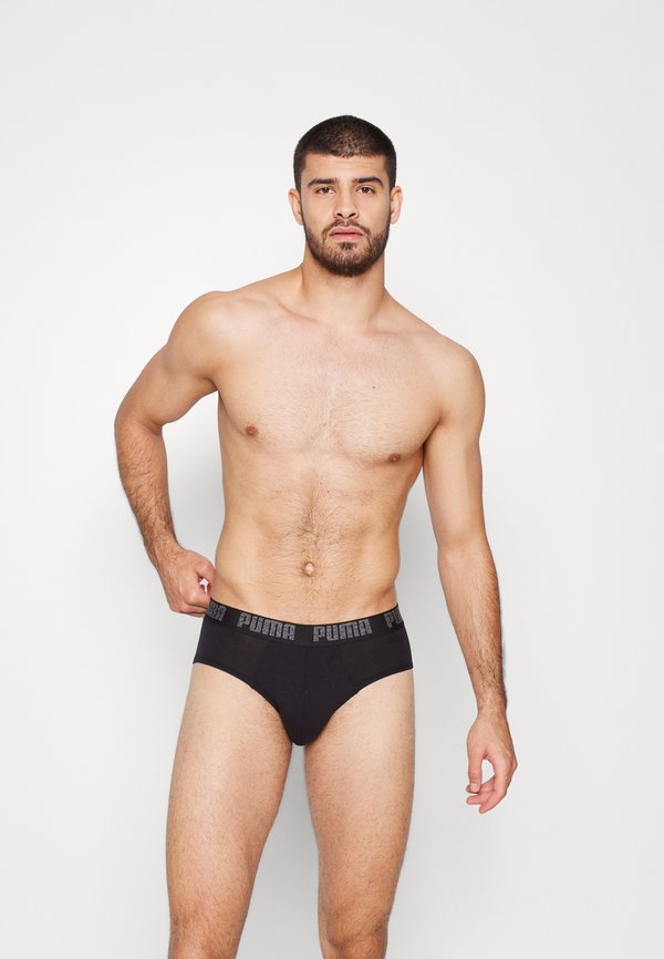 Puma BASIC BRIEF 2 PACK - Briefs - black