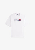 Tommy Hilfiger PLUS FLAG GRAPHIC JERSEY T-SHIRT - Print T-shirt - white