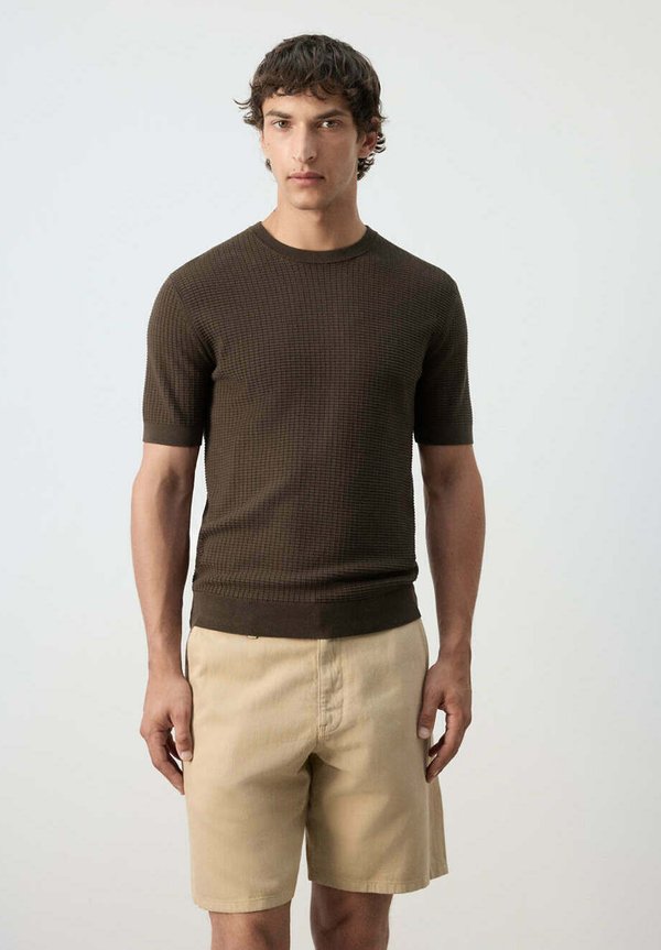 Mango ADULT - Basic T-shirt - brown