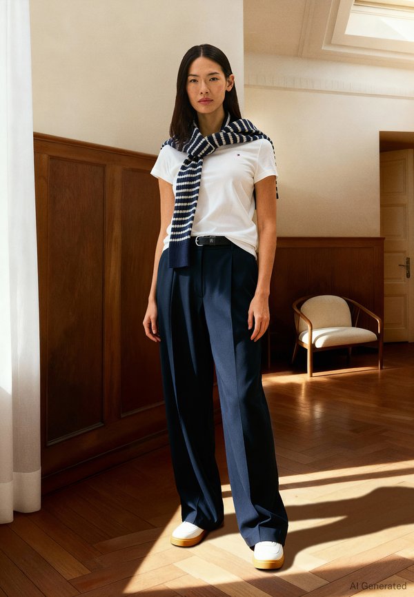 Tommy Hilfiger HERITAGE - Basic T-shirt - white