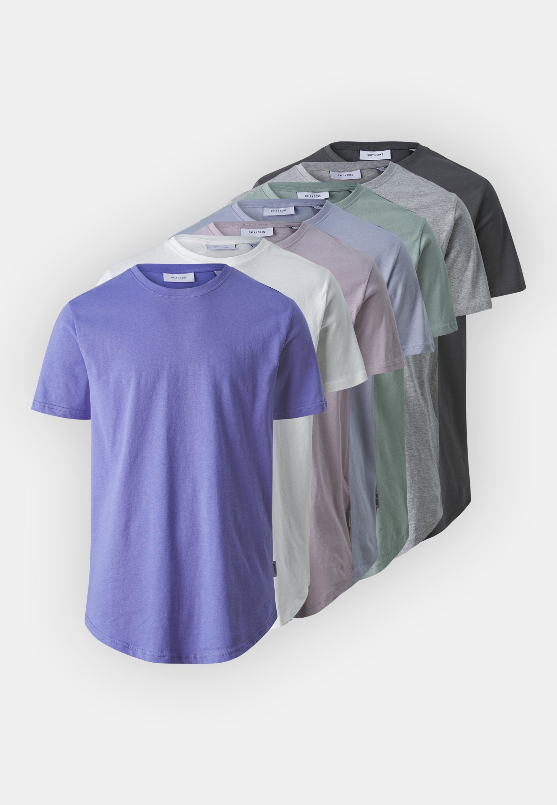 Only & Sons ONSMATT LONGY TEE 7 PACK