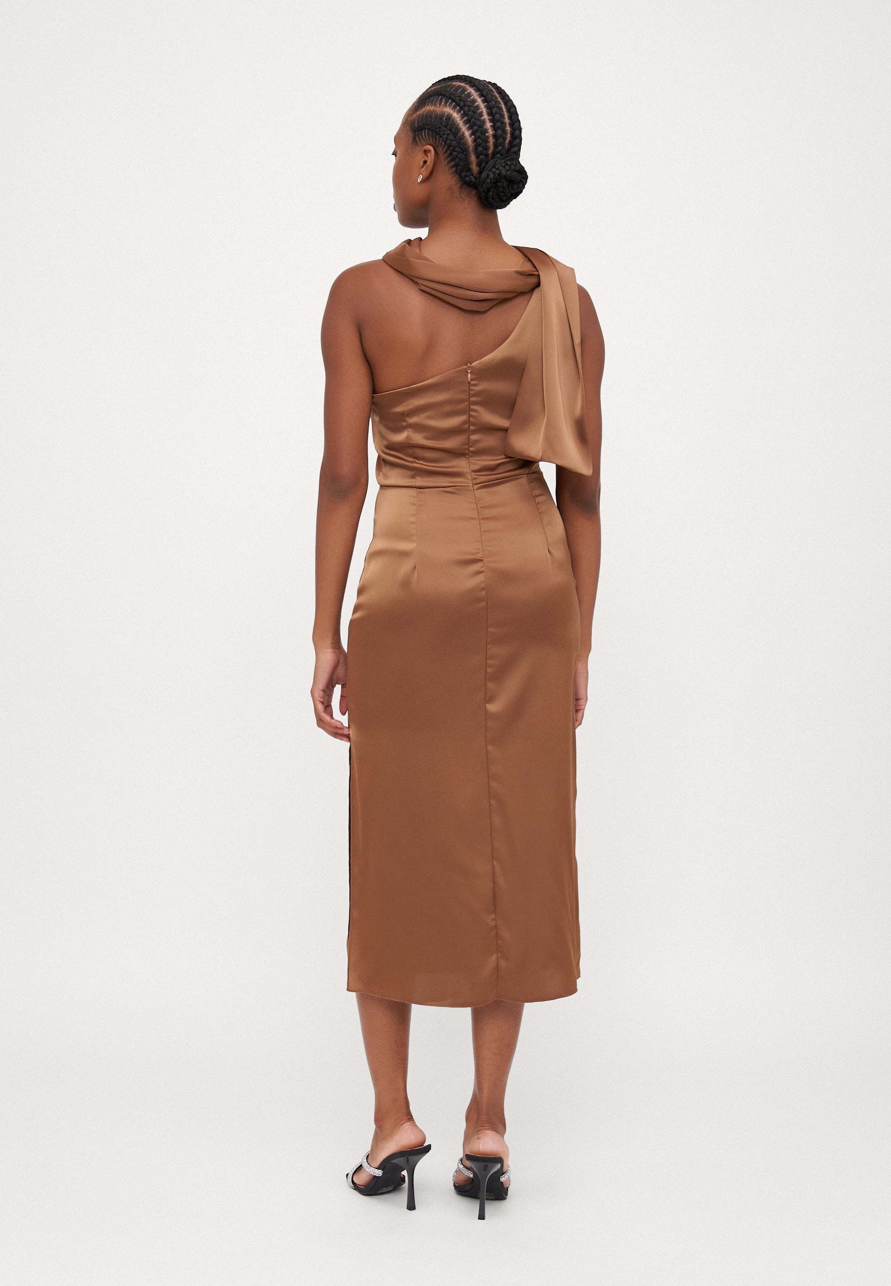 WAL G PETITE ROXXY SCARF DETAIL MIDI