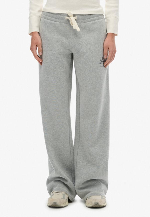 Superdry & Co ATHLETIC ESSENTIALS STRAIGHT - Tracksuit bottoms - grey marl