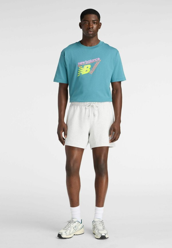 New Balance UNISEX - Print T-shirt - big teal