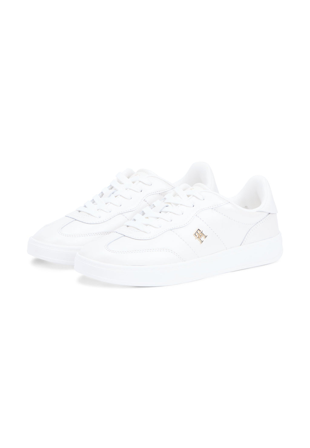 TH MONOGRAM METALLIC TRAINERS WITH LEATHER Media 2