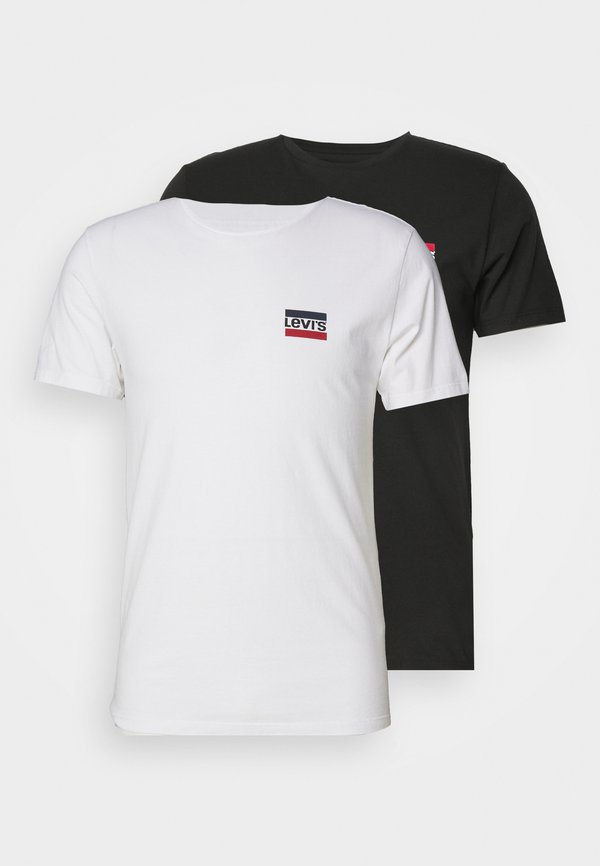 Levi's® 2 PACK - Basic T-shirt - white/black