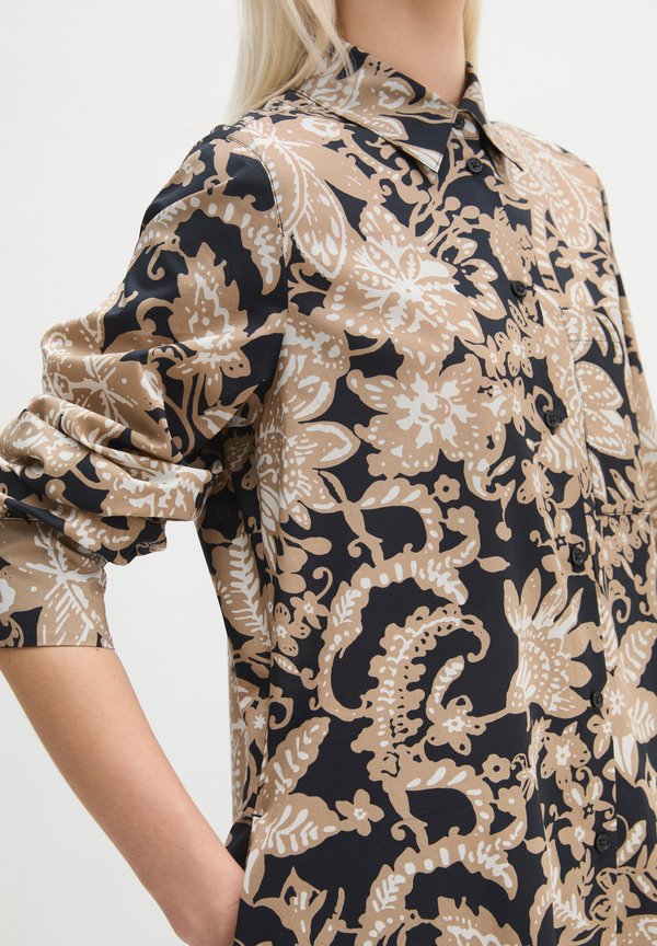 Marc O'Polo DRESS, A-LINE, SHIRT DETAILS, LONG SLEEVE, PRINT