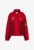 Bershka PRINTED ZIP-UP JACKET - Light jacket - red