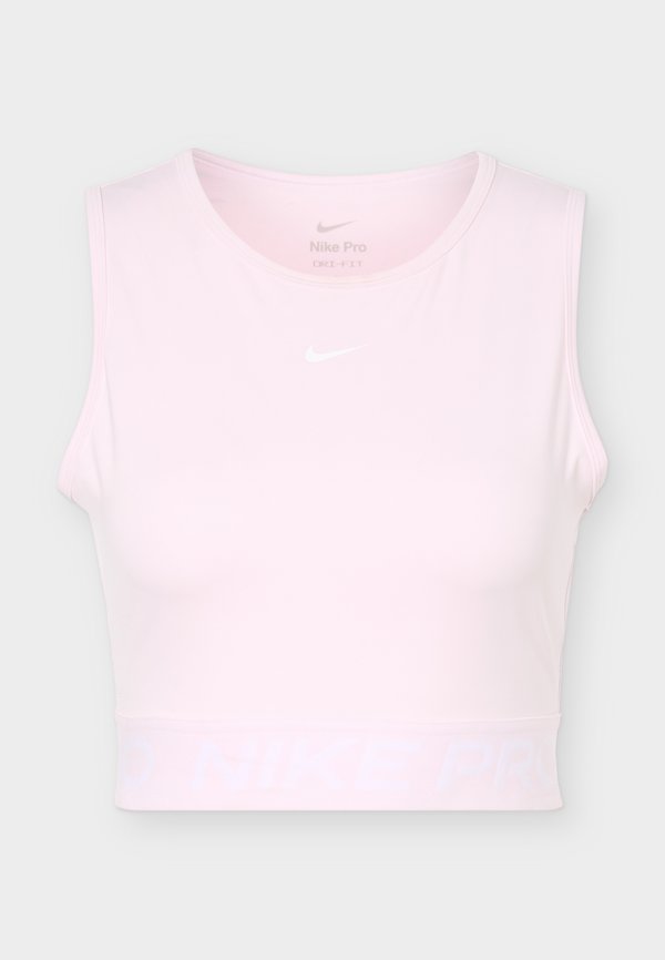 Nike Performance 365 CROP TANK - Top - pink foam/white