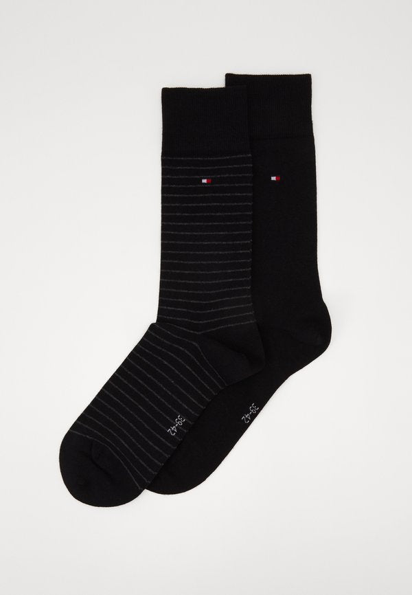 Tommy Hilfiger STRIPE SOCK 2 PACK - Socks - black