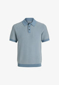 Jack & Jones Knitted Knitted - Polo shirt - ashley blue