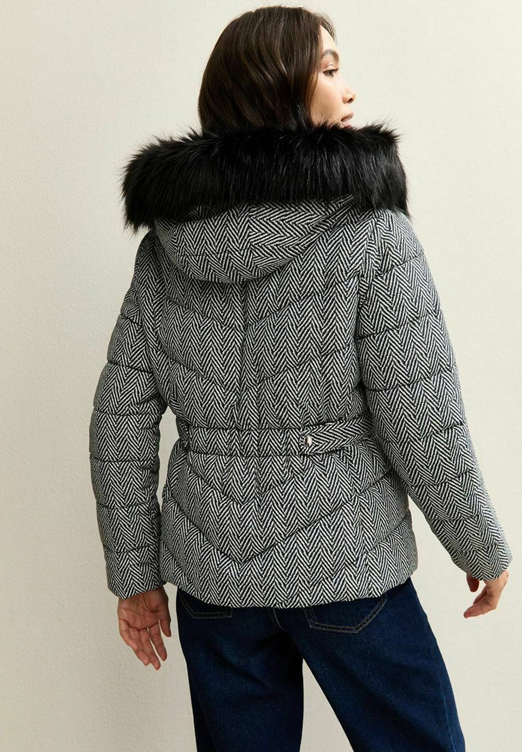 New Look PRINT SKI PUFFER
