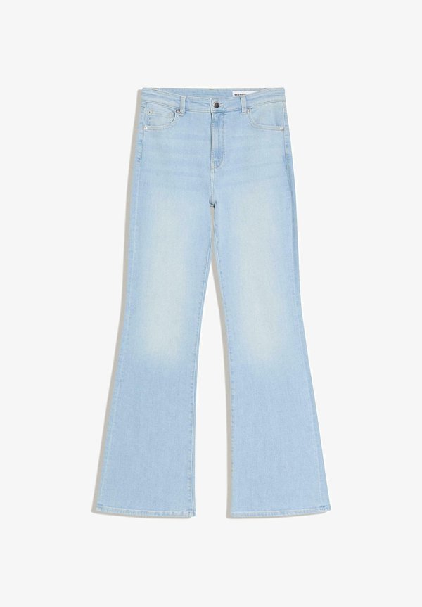 Bershka Flared Jeans - light blue