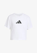 adidas Performance ADIDAS WORKOUT ESSENTIALS BIG PERFORMANCE LOGO TRAINING - Print T-shirt - white