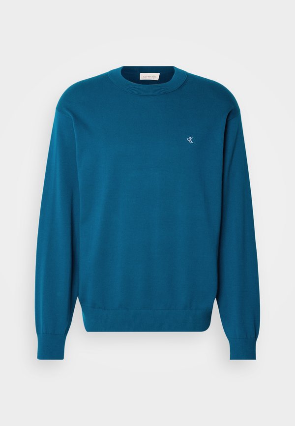 Calvin Klein Jeans LONG SLEEVED RELAXED CREW NECK - Jumper - deep sea teal