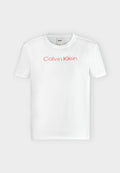 Calvin Klein COMMUTER REGULAR TEE - Print T-shirt - classic white