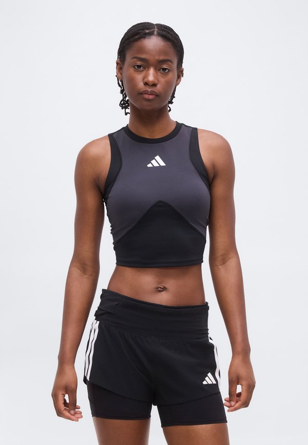 adidas Performance TANK - Top - black/carbon