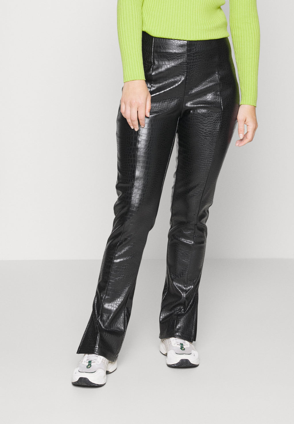 Gina Tricot Petite MOLLIE SLIT TROUSERS