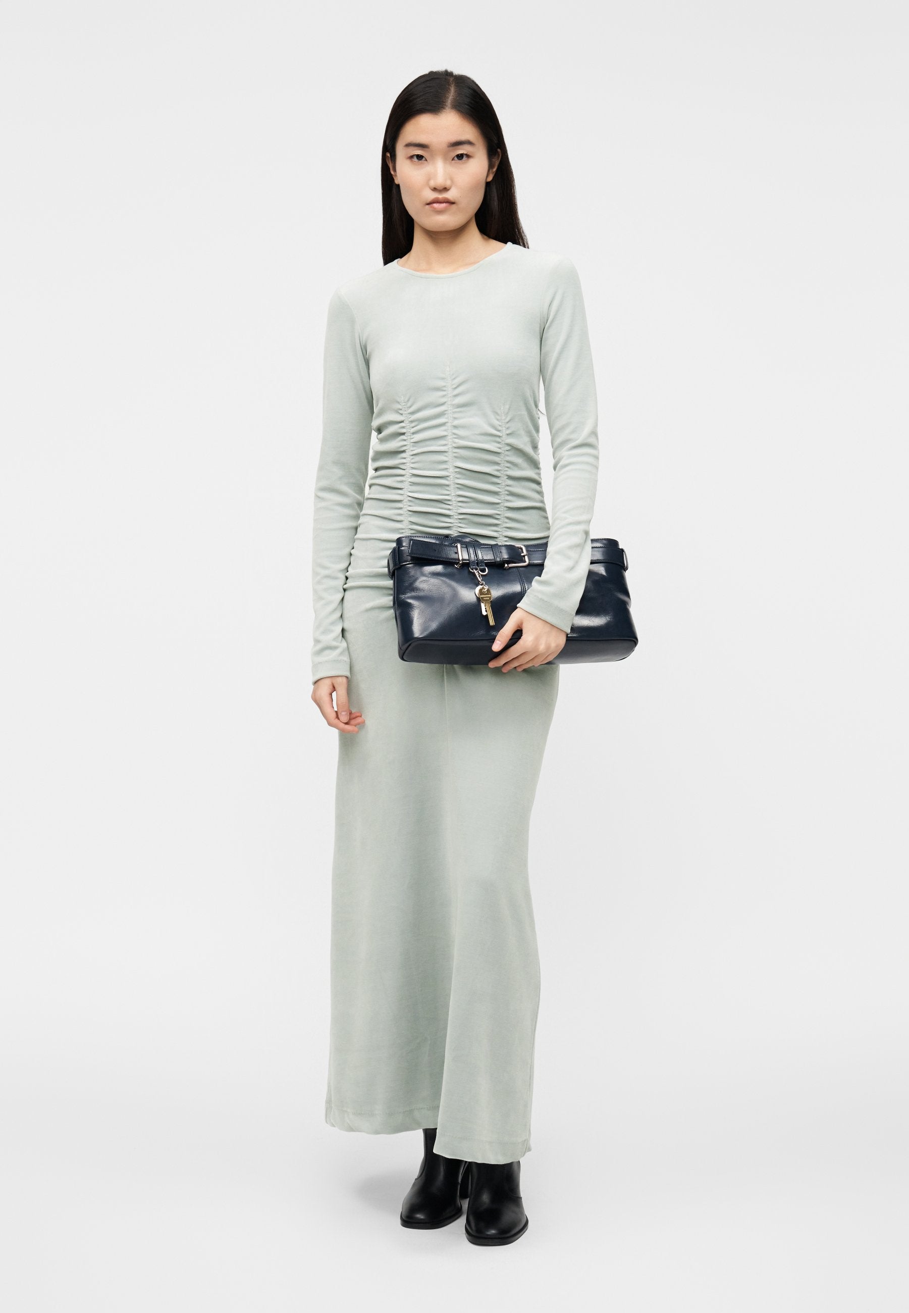 BITE Studios ROUND NECK RUCHE DRESS