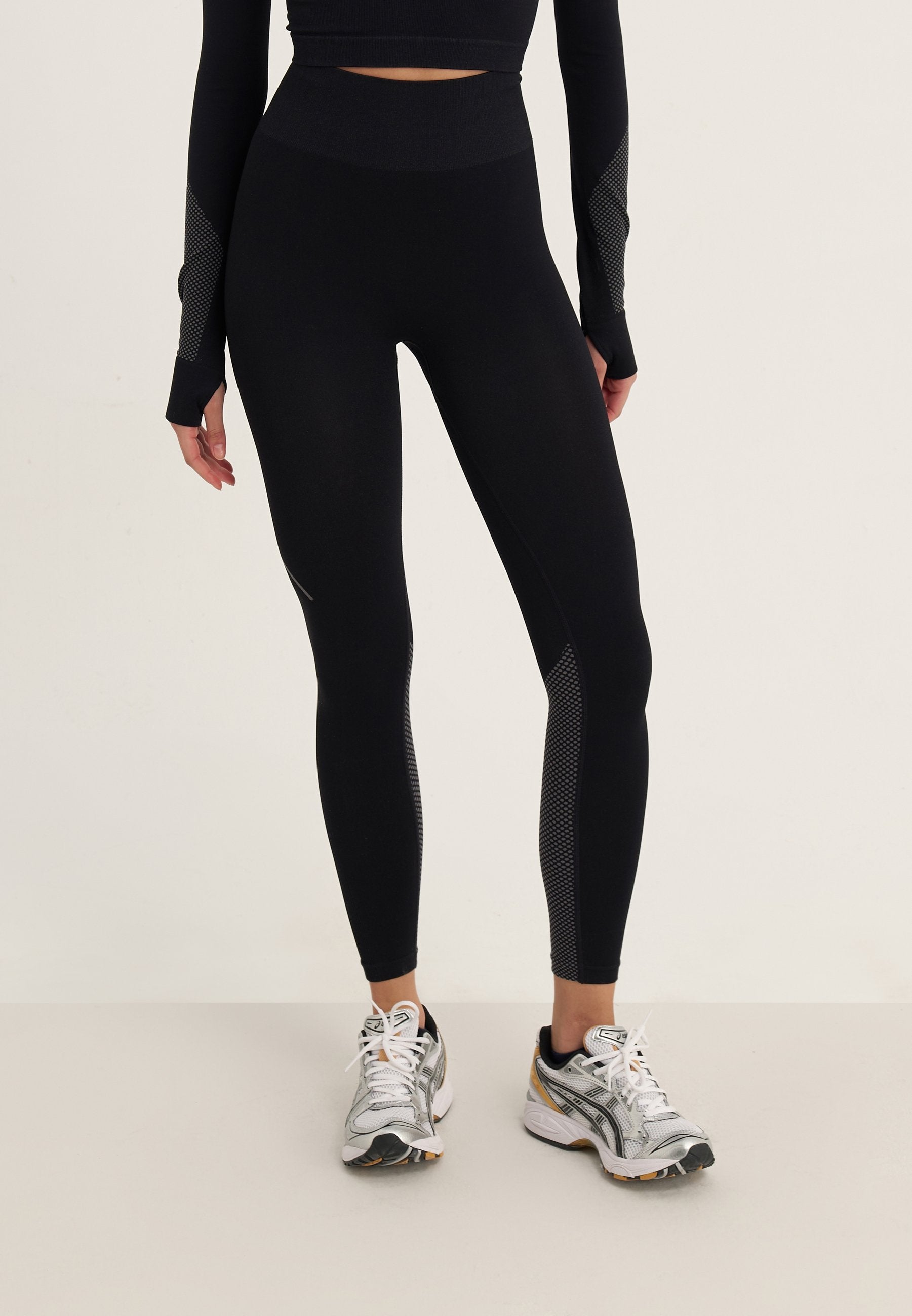 Even&Odd active 7/8 LENGTH HIGH RISE SEAMLESS LEGGINGS WITH CONTRAST PANEL