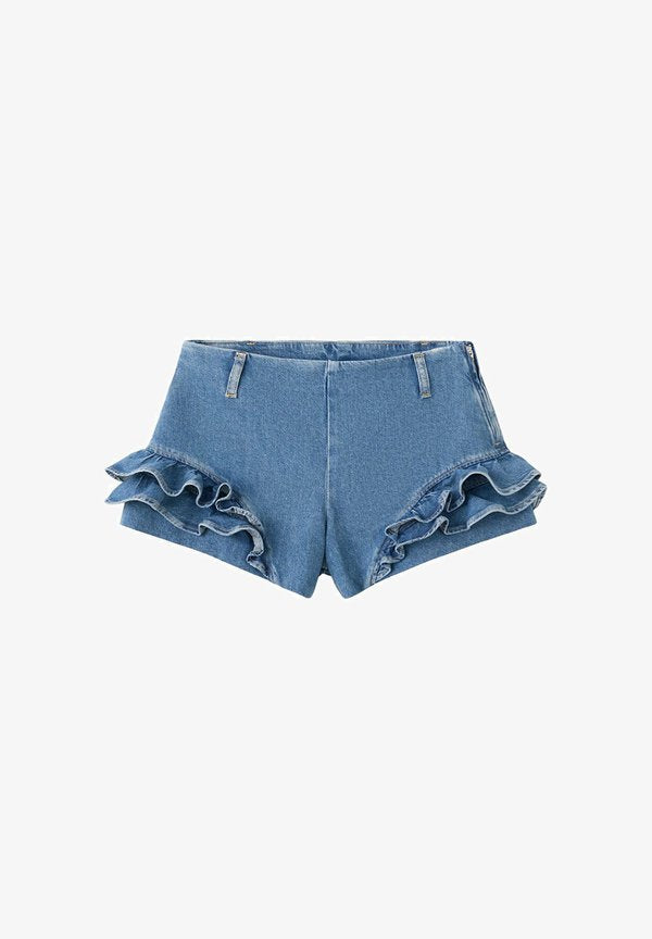 Mango ADULT - Denim shorts - blue
