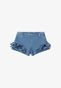 Mango ADULT - Denim shorts - blue