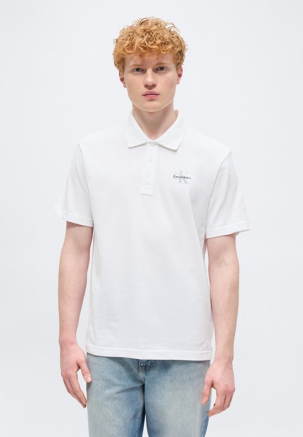 Calvin Klein Jeans EASY MONOLOGO CASUAL - Polo shirt - bright white
