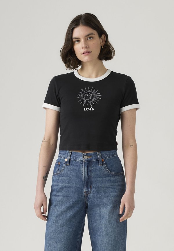 Levi's® GRAPHIC MINI RINGER - Print T-shirt - pirate black