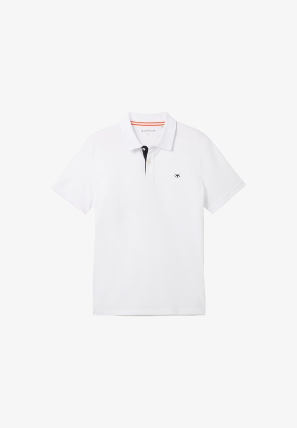 TOM TAILOR BASIC WITH CONTRAST - Polo shirt - white