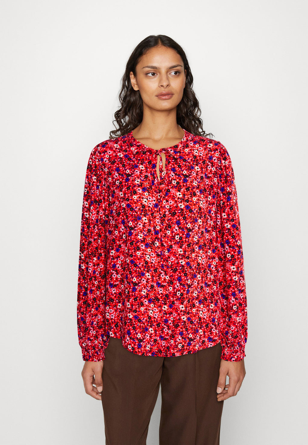 Marks & Spencer TIE NECK BLOUSE