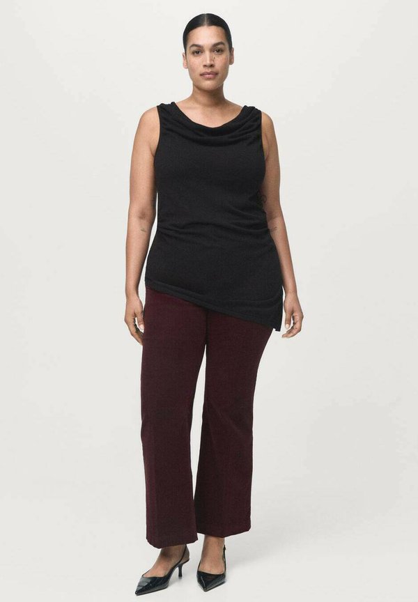 Mango Trousers - bordeaux
