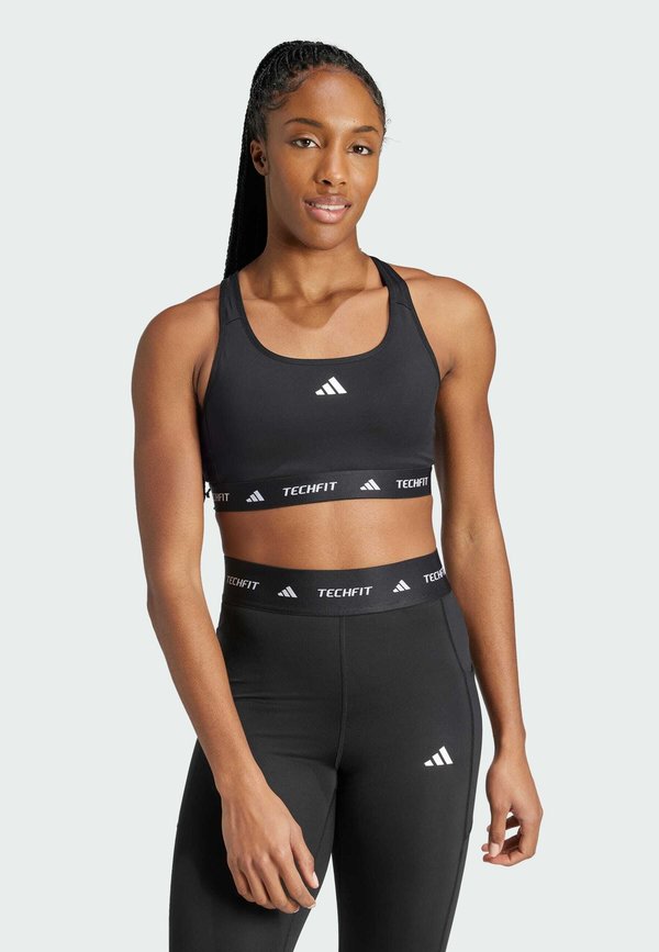 adidas Performance MEDIUM SUPPORT BRA - Medium support sports bra - black