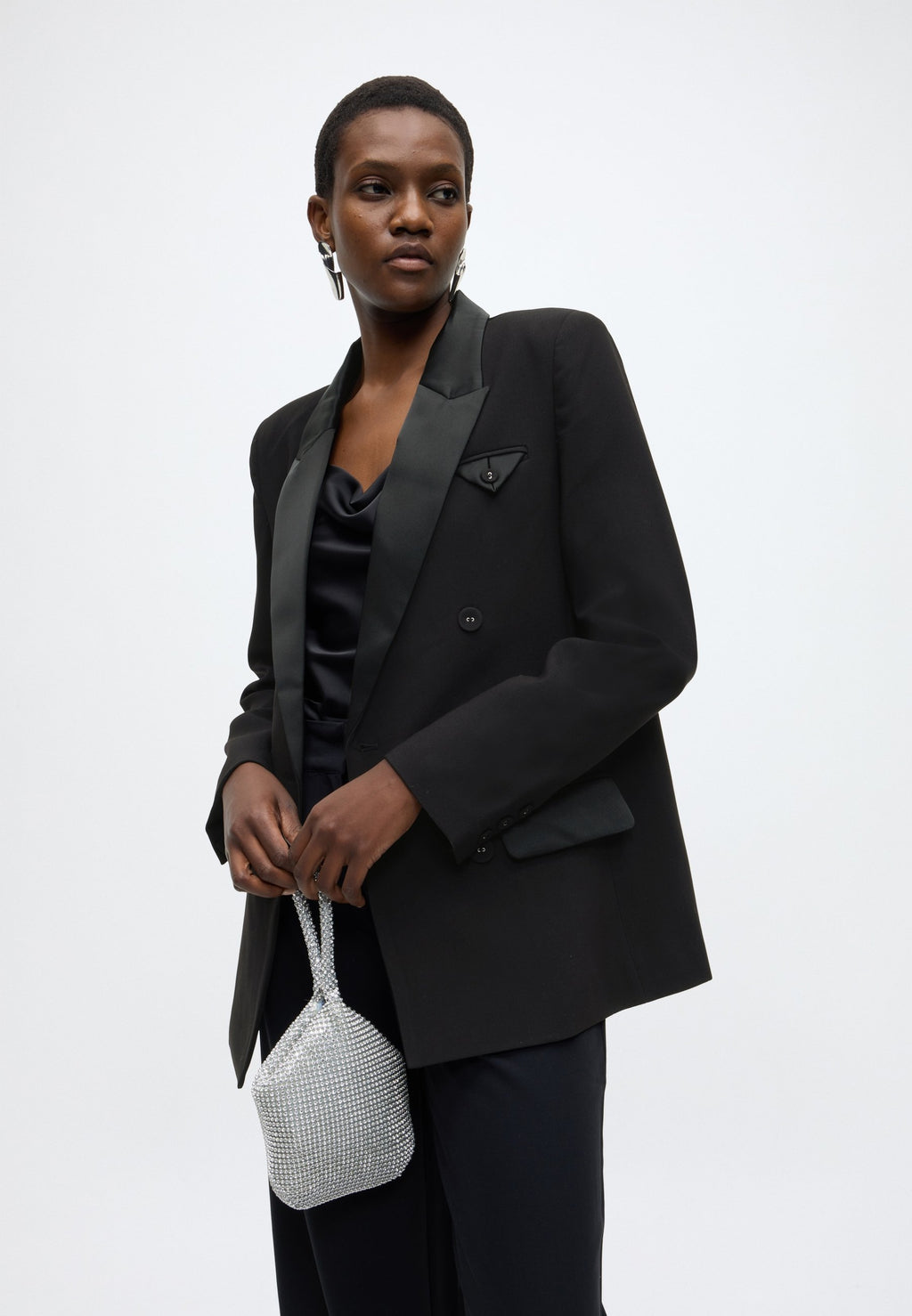 Bardot SLOANE SATIN DETAIL BLAZER