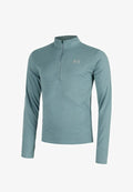 Under Armour LONGSLEEVE LAUNCH QUARTER-ZIP - Long sleeved top - jasper blue