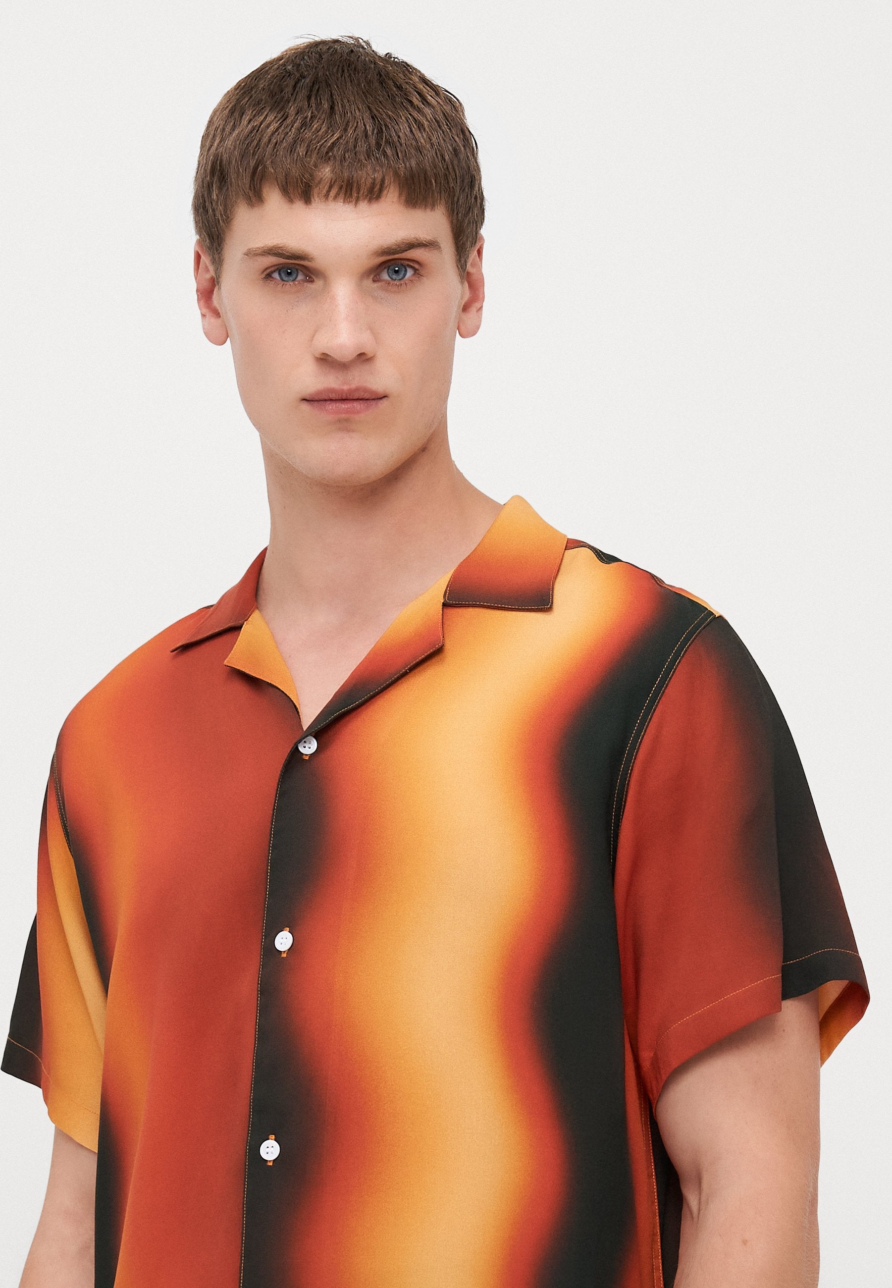 Bather MOLTEN PHASE TIE DYE PRINTED CAMP SHIRTS